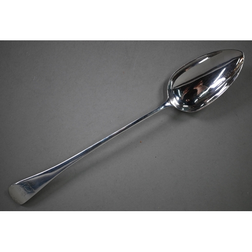 75 - A George III silver old English pattern basting spoon, William Eaton (probably), London 1805, 3.1oz,... 