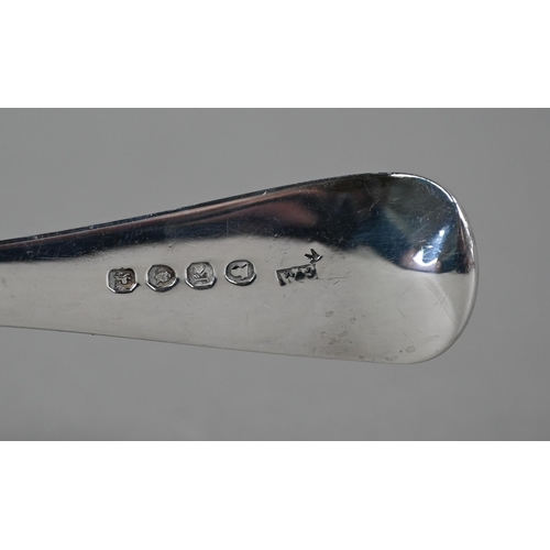 75 - A George III silver old English pattern basting spoon, William Eaton (probably), London 1805, 3.1oz,... 