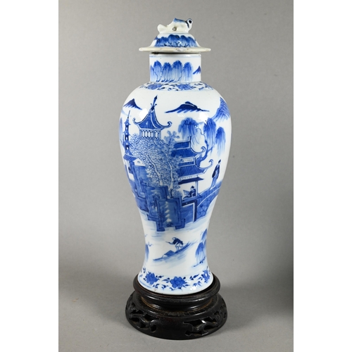 520 - A small collection of Asian china and collectables including a 19th century Chinese blue and white v... 