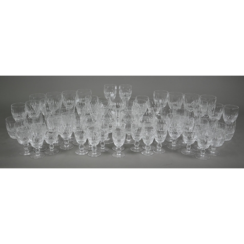 552 - An extensive set of Waterford 'Colleen' drinking glasses, comprising nine red wine, fourteen white w... 