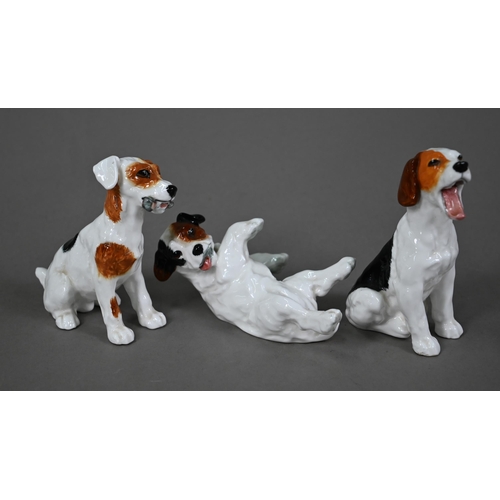 584 - Six Royal Doulton Jack Russell puppies, HN 1097, 1098, 1099, 1101, 1103 and 1159 (6)