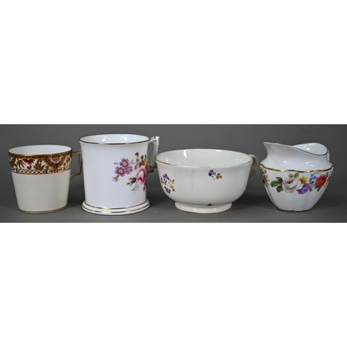 632 - A selection of 19th century and later Derby and Crown Derby tea wares, (2 boxes)