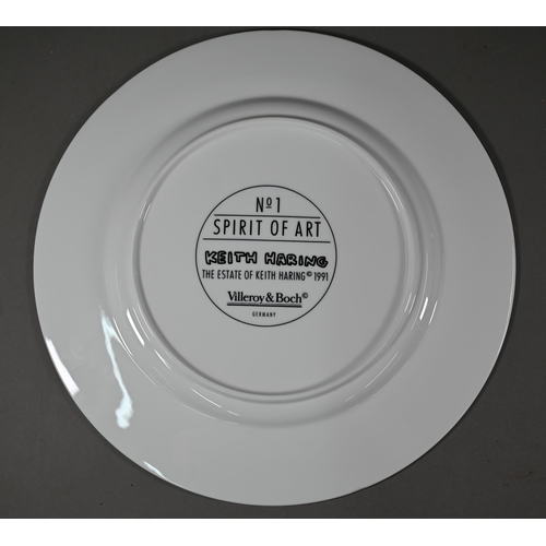 653 - Keith Haring (1958-1990) - A Villeroy & Boch (Germany) china tea service 'No 1 The Spirit of Art... 