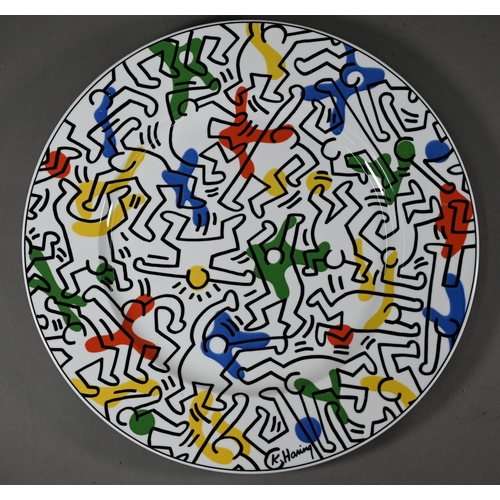 653 - Keith Haring (1958-1990) - A Villeroy & Boch (Germany) china tea service 'No 1 The Spirit of Art... 