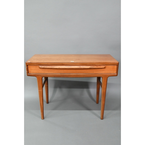 913 - A scarce mid-century single drawer teak side table, designed by John Hubert and Alan Pledge for A Yo... 