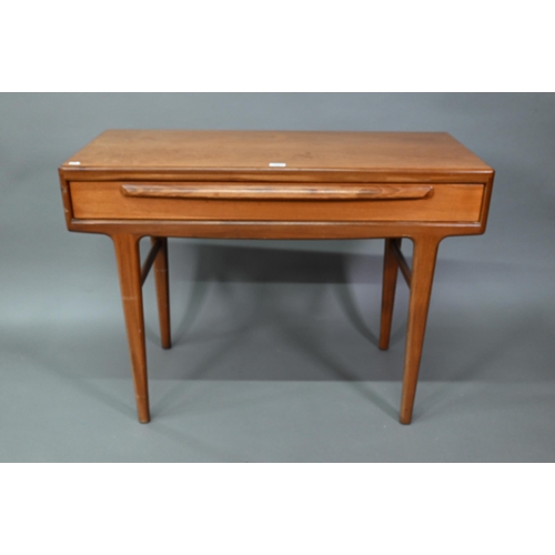 913 - A scarce mid-century single drawer teak side table, designed by John Hubert and Alan Pledge for A Yo... 