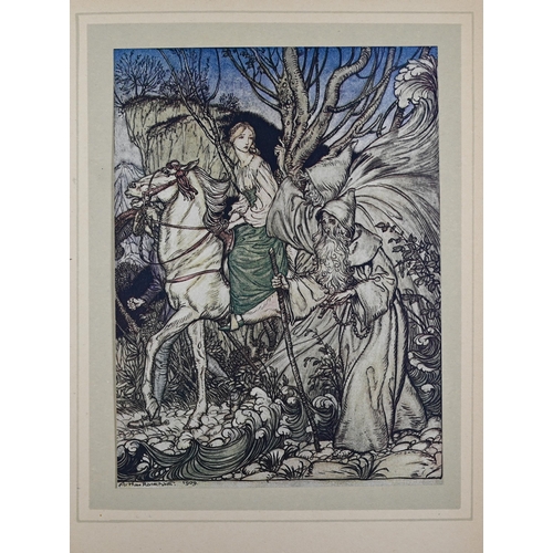 1010 - De la Motte Fouqué, W. C. Courtney and Arthur Rackham (ill.), Undine, with tipped-in colour prints, ... 