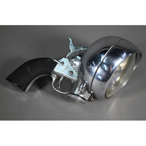 1071 - A chrome-plated novelty car-mounting search-lamp with pistol grip