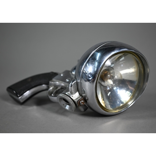 1071 - A chrome-plated novelty car-mounting search-lamp with pistol grip