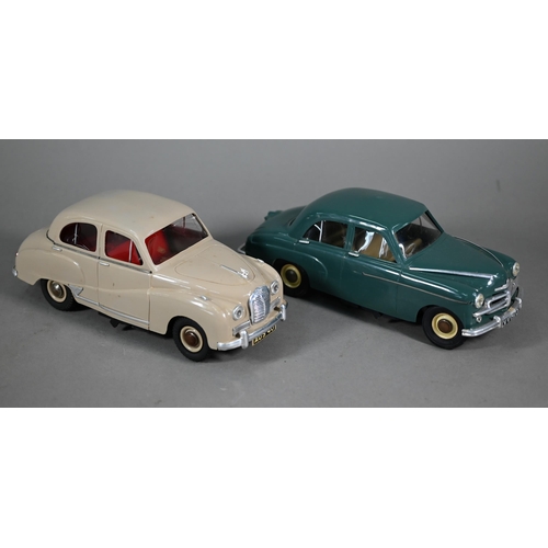 1188 - Two boxed Electric V models cars - Austin Somerset and Vauxhall Velox, 1/18 scale, (2 - very lightly... 