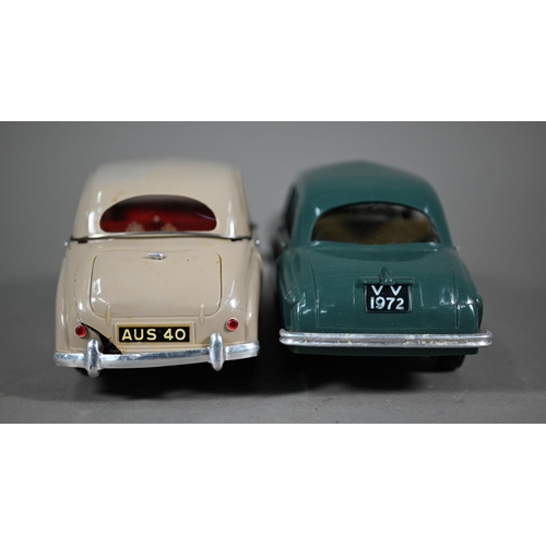 1188 - Two boxed Electric V models cars - Austin Somerset and Vauxhall Velox, 1/18 scale, (2 - very lightly... 