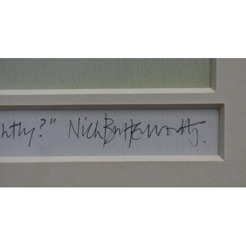 674 - Nick Butterworth (b 1946) - 'What was it that Percy had said about holding on tightly?', watercolour... 