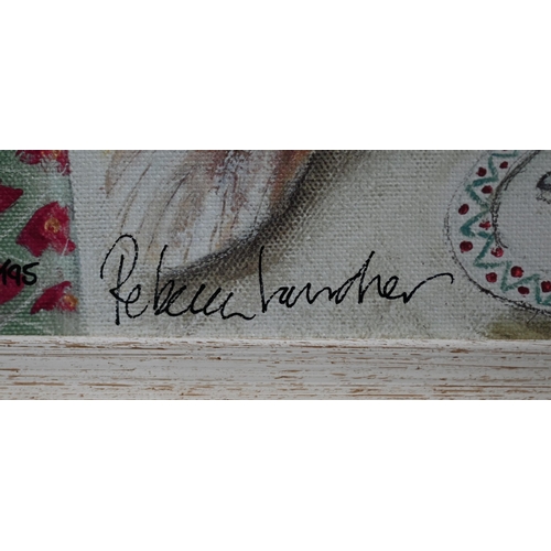 675 - After Rebecca Lardner - 'Out to lunch', ltd ed giclee paper and canvas board numbered 35/195, 35 x 3... 