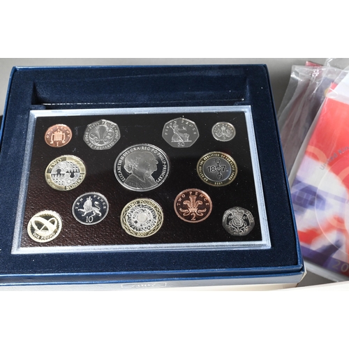 1040 - Twenty three various Royal Mint annual proof and other coin sets, 1970s - 2008, to/w other