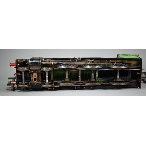 1187 - A well-detailed scratch-built 2 3/4in gauge live steam 4-6-0 locomotive and tender in LNER livery 89... 