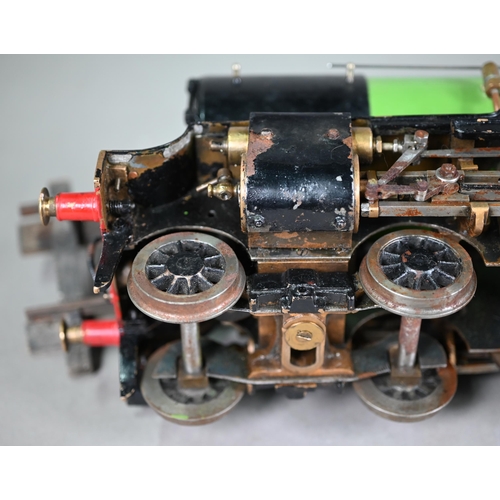 1187 - A well-detailed scratch-built 2 3/4in gauge live steam 4-6-0 locomotive and tender in LNER livery 89... 