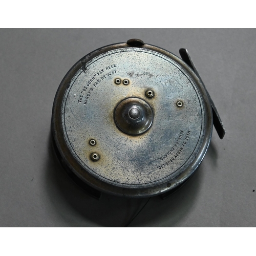 1178 - A Hardy Bros 'St John' 4in fly-reel, dated 1923  (rim a/f) to/w various vintage and later flies and ... 