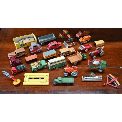 1181 - Various unboxed Dinky and other models - all in played-with condition (box)