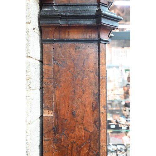 936 - AMENDMENT - William Jourdain, London, an interesting 18th century continental walnut cased longcase ... 