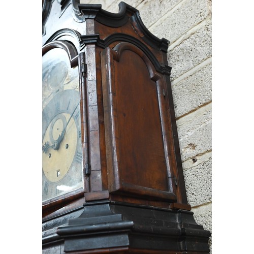 936 - AMENDMENT - William Jourdain, London, an interesting 18th century continental walnut cased longcase ... 