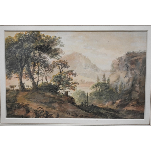 294 - 19th century English school - A pair of watercolour views, 12 x 20 cm (2)