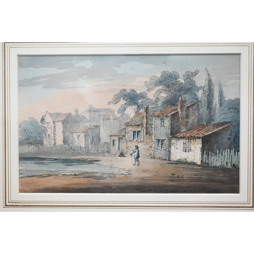 294 - 19th century English school - A pair of watercolour views, 12 x 20 cm (2)