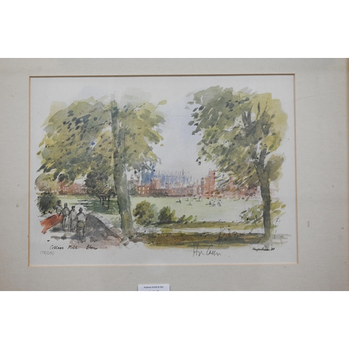 295 - After Hugh Casson - Two limited edition prints of Eton College numbered 178/650, pencil signed to ma... 