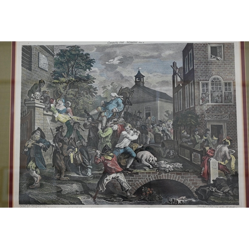 302 - A set of seven 19th century engravings after Hogarth (7)