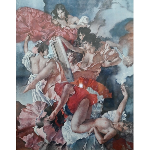 314 - After Sir William Russell Flint - Limited edition print 'A Question of Attribution', and 'Rococo Aph... 