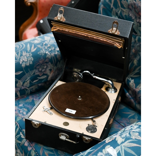 576 - A Decca 50 portable gramophone