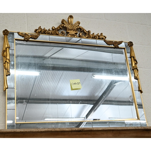 630 - A gilt framed Georgian style mirror