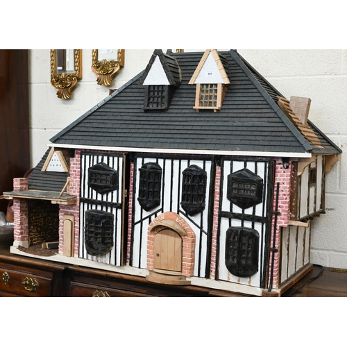 632 - A large Tudor style dolls house a/f