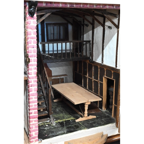 632 - A large Tudor style dolls house a/f