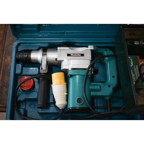 80 - A Bosch GST (50 year celebration model) 110v jigsaw with case, blades and manuals (little/unused) to... 