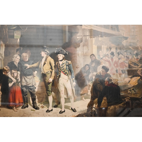 262 - 'Bound for Trafalgar's Bay', print after Fred Roe, 50 x 78 cm; L Thackeray's A Billiard Match print,... 