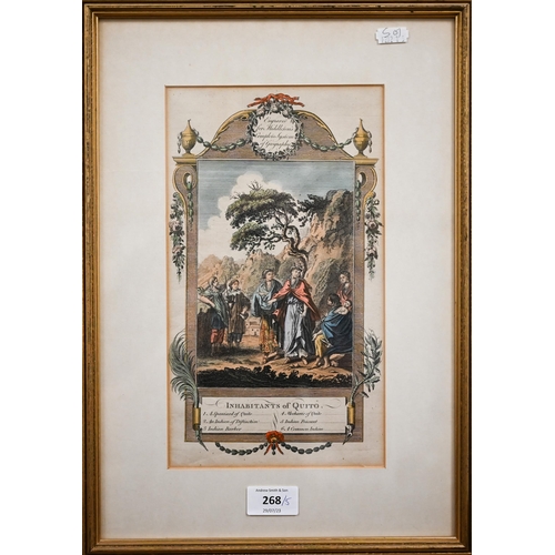 268 - Five antique engravings - beekeepers with Virgil's Georgicks framed to verso; Emperors and officers,... 