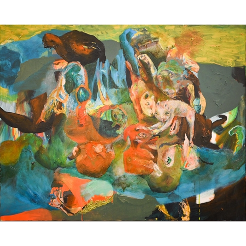 285 - Sarah Rodgers - 'Island', oil on canvas, 80 x 100 cm