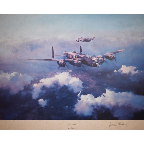 296 - D Palmer - 'Spitfire', oil on canvas, 40 x 49 cm to/w various limited edition spitfire/air force pri... 