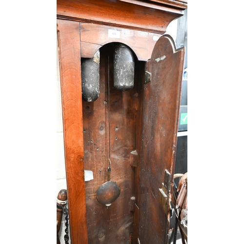 329 - 'Robert Flemingham Stradbrook' longcase clock with eight-day movement and painted dial, c/w two weig... 