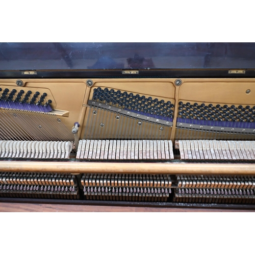 436 - # C Venables & Co, an overstrung upright piano, 154 cm wide x 62 cm deep x 128 cm high