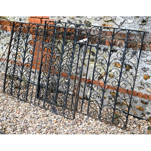 46 - A pair of wrought iron gates - used and a/f (2)