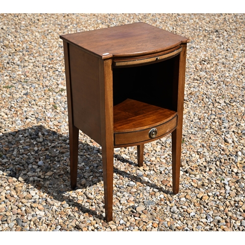 531 - A Victorian mahogany pole screen with adjustable tapestry panel to/w a walnut pot cupboard and three... 