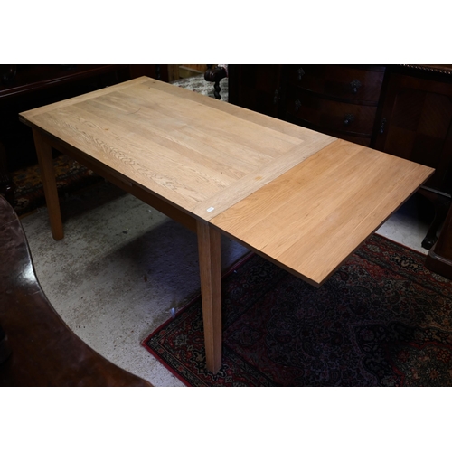 89 - Small extending draw-leaf dining table