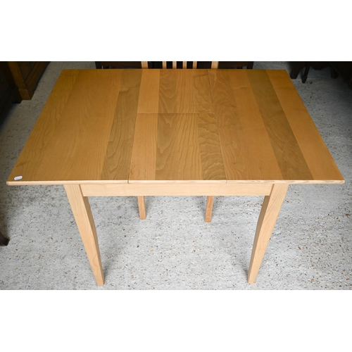 89 - Small extending draw-leaf dining table