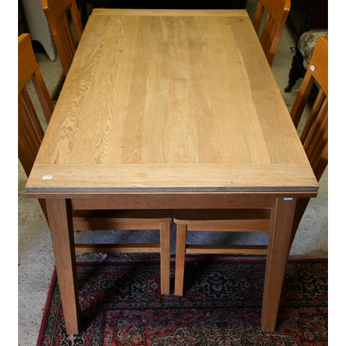 89 - Small extending draw-leaf dining table