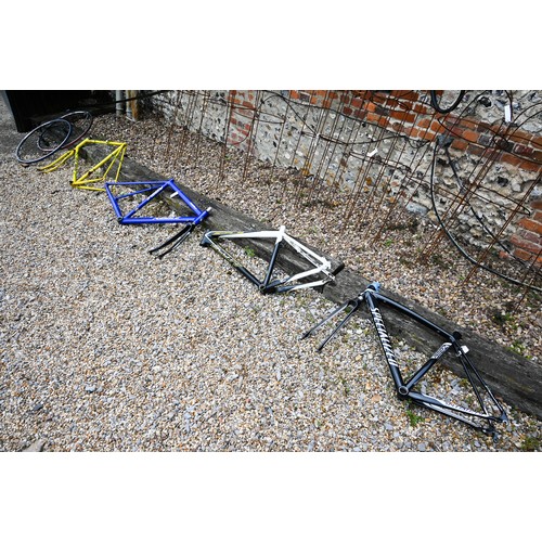 72 - Four bike frames - Specialized Allex; Scott; Ribble; all a/f to/w two wheels (6)