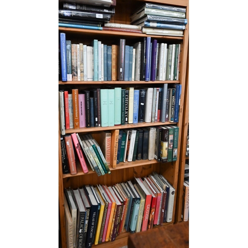 150 - A large collection of books, mostly art and architecture, on five shelves