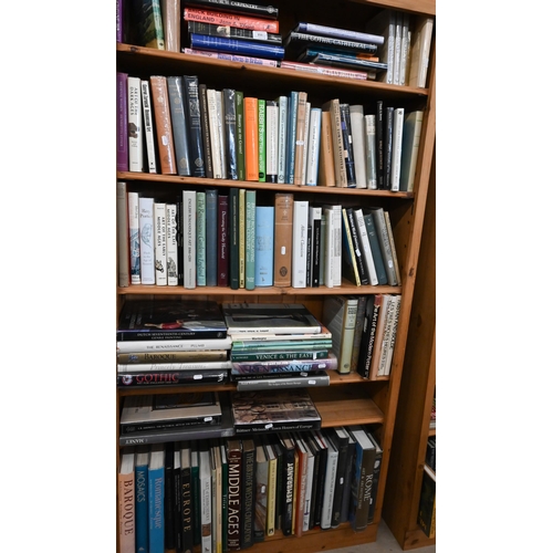 151 - A large collection of books, art, architecture and social history, on six shelves