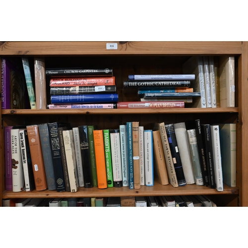 151 - A large collection of books, art, architecture and social history, on six shelves