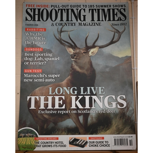 #A very large Shooting Times advertising poster, 2016, 183 x 134 cm